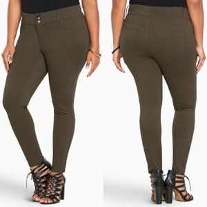 NWT Torrid Noir Collection Olive All-Nighter Jegging Pants 18